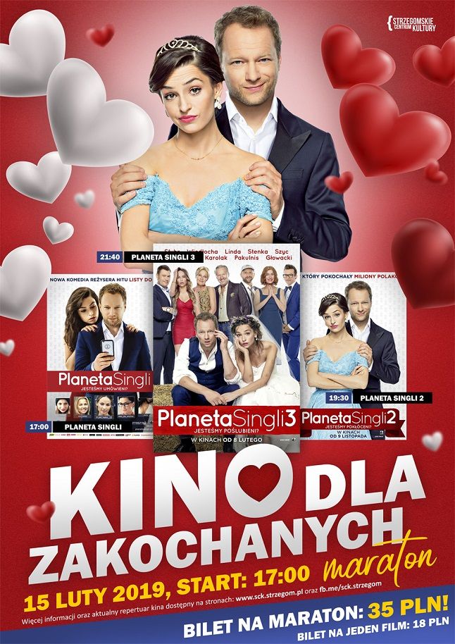 Strzegom: Kino dla zakochanych. Maraton Planety Singli w kinie SCK