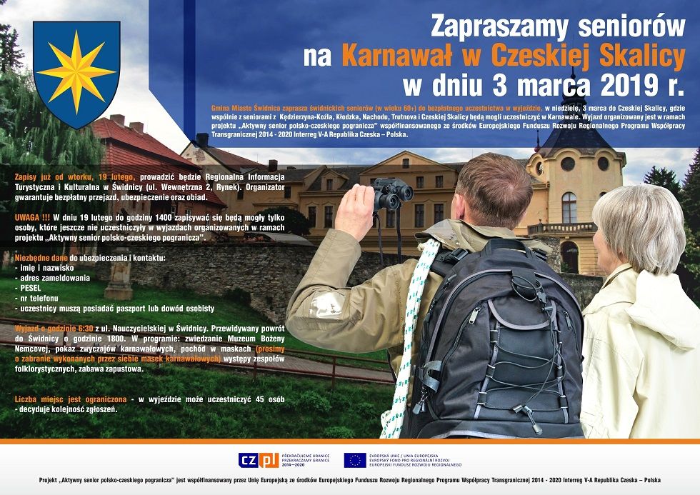 REGION: Zapraszamy seniorów na zakończenie karnawału do Czeskiej Skalicy
