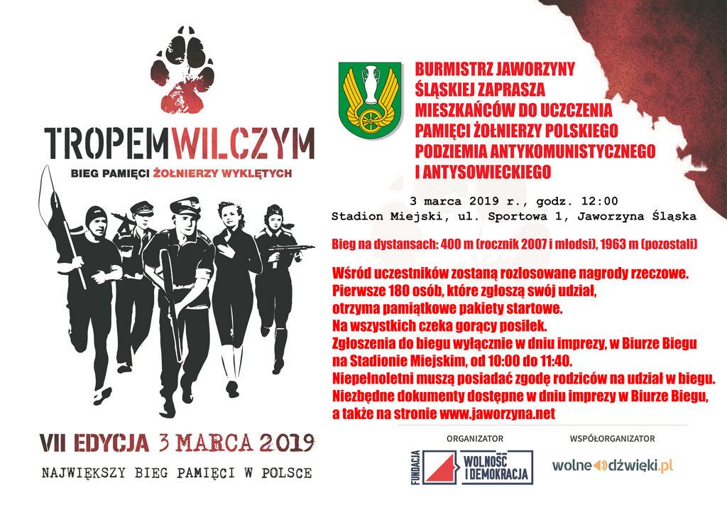 Jaworzyna Śląska: Tropem Wilczym pobiegną również w Jaworzynie Śląskiej