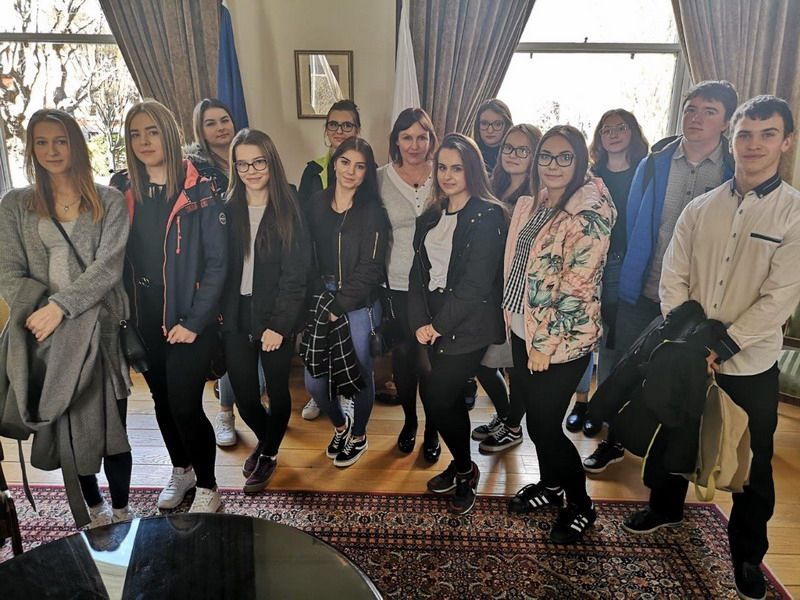 Strzegom: Technicy Zespołu Szkół w Strzegomiu z wizytą w Ambasadzie RP w Dublinie