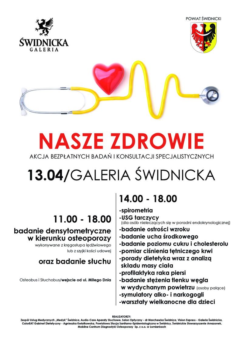 Świdnica: Bezpłatne badania dla mieszkańców
