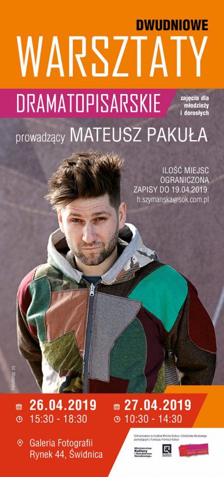 Świdnica: Warsztaty dramatopisarskie z Mateuszem Pakułą