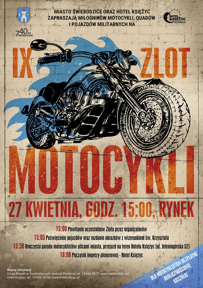 Świebodzice: IX Zlot Motocykli  już w tę sobotę