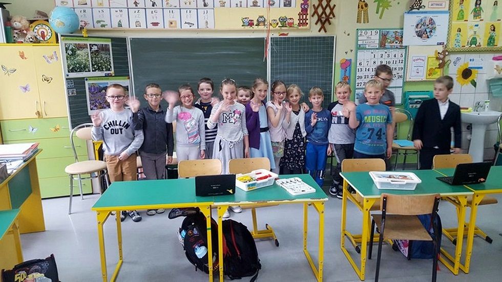 Lutomia Dolna: Aktywna tablica w szkole w Lutomi Dolnej