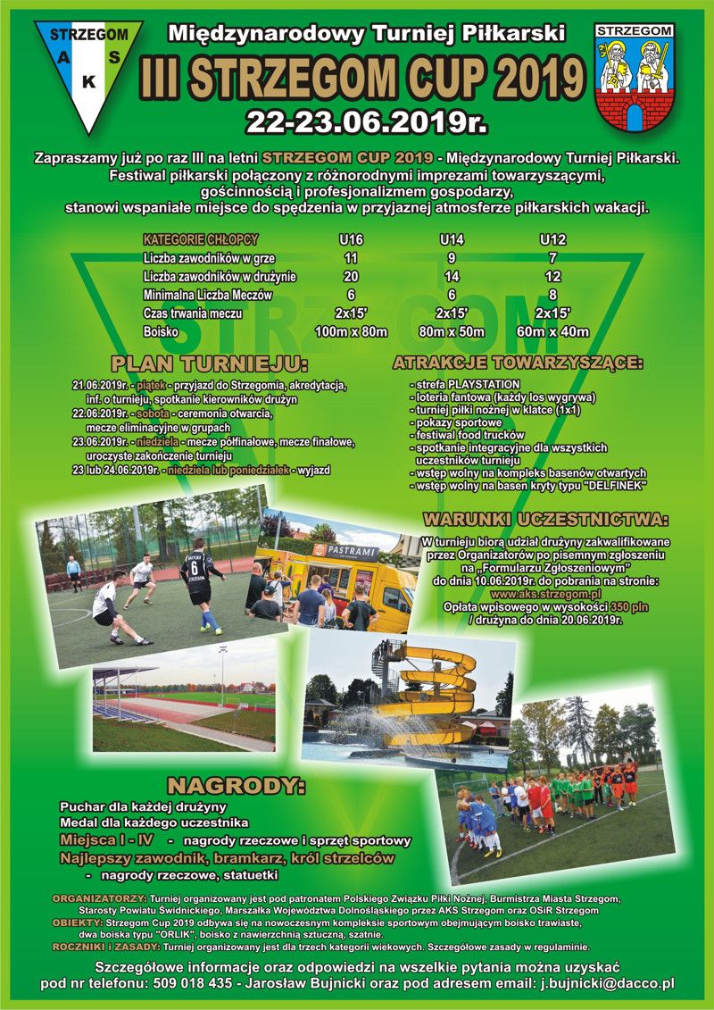 Strzegom: Międzynarodowy Turniej Piłkarski III STRZEGOM CUP 2019