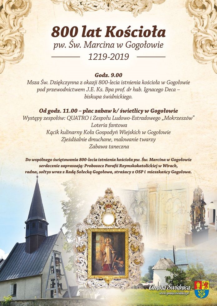 Gogołów: 800 lat kościoła filialnego w Gogołowie
