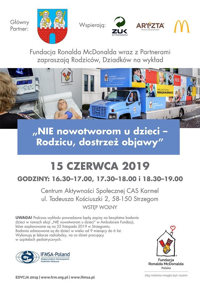 Strzegom: Fundacja Ronalda McDonalda wspiera Strzegom