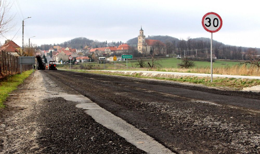 Dobromierz: Utrudnienia na Świdnickiej