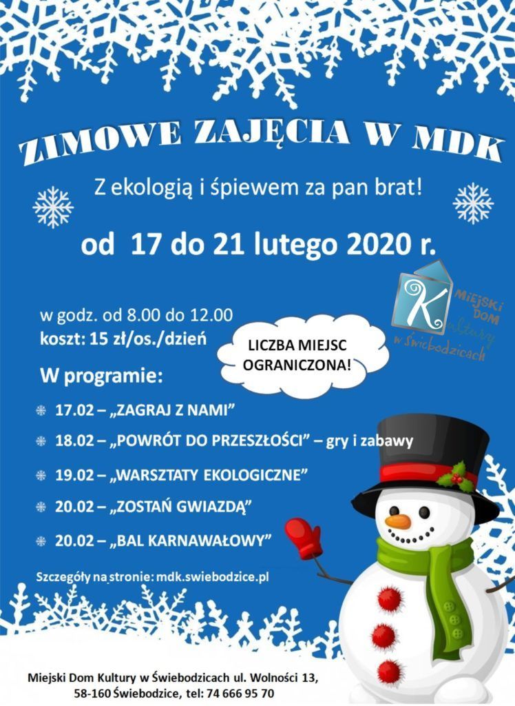 Świebodzice: Nadchodzi czas ferii