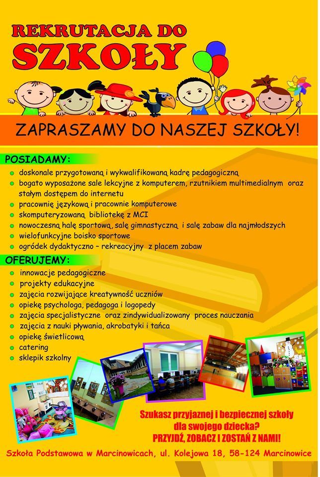 Gmina Marcinowice: Szkoły zapraszają