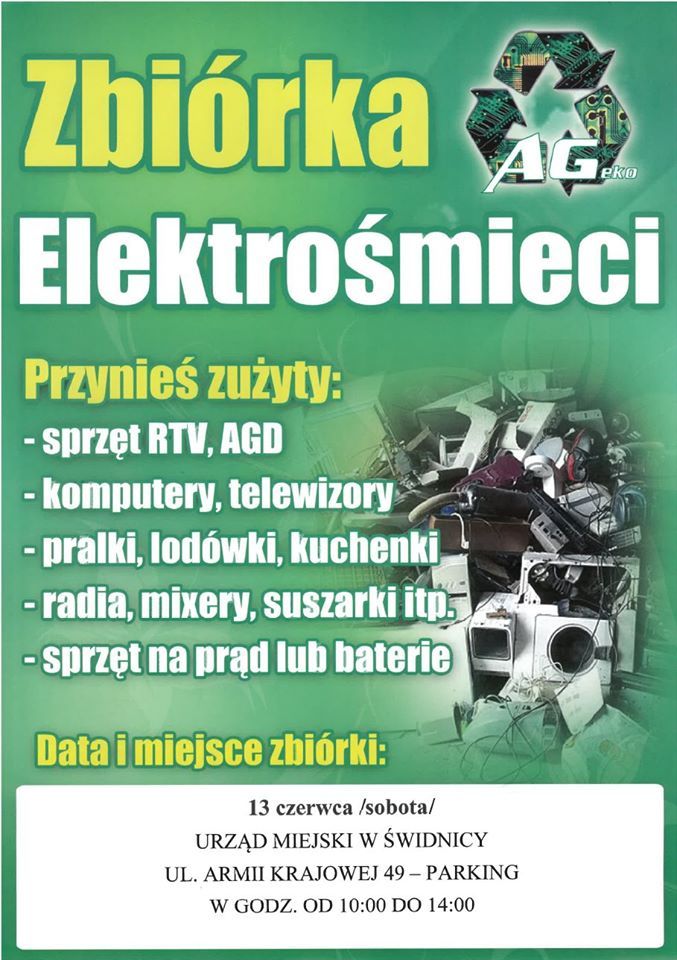 Świdnica: Zbiórka elektrośmieci
