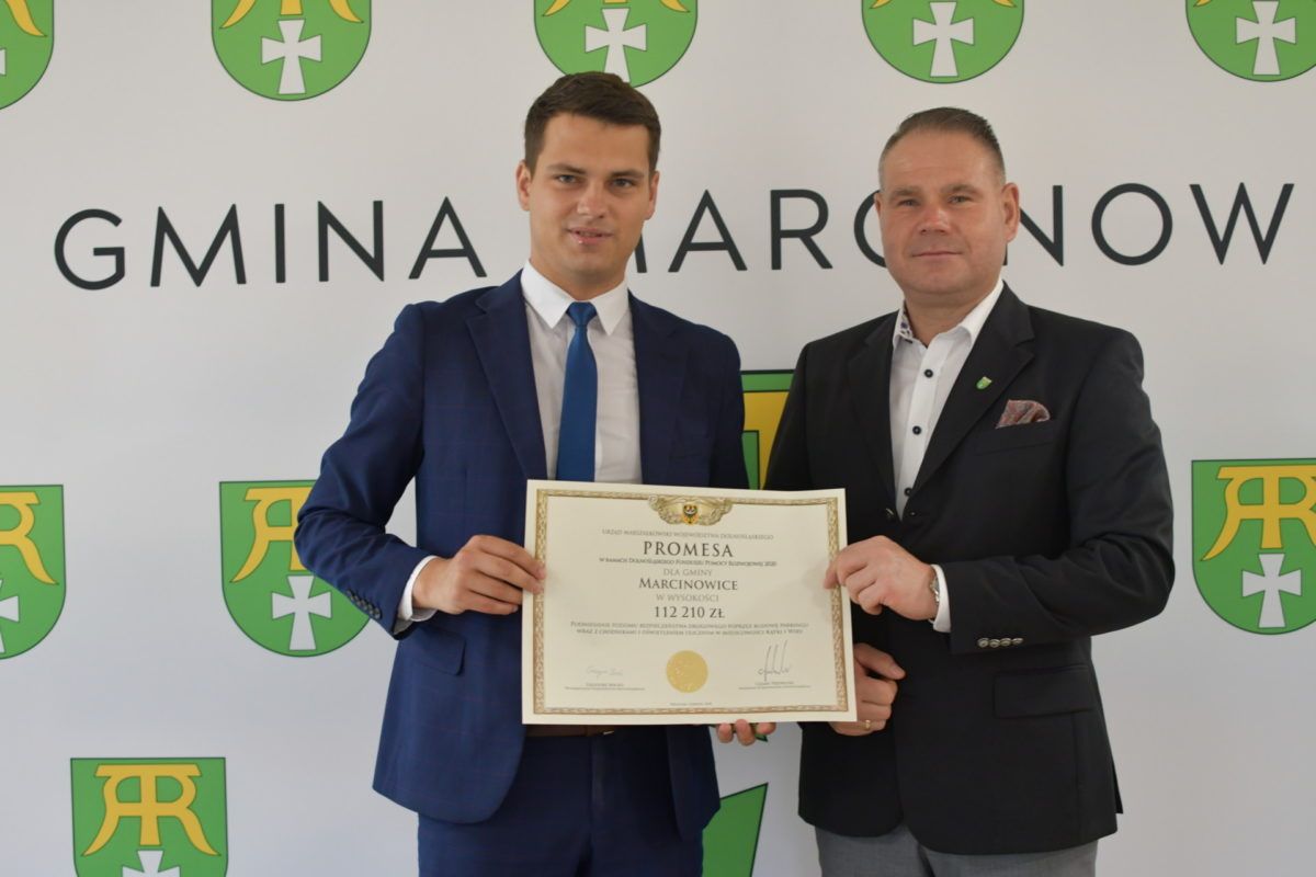 Gmina Marcinowice: Promesa przekazana
