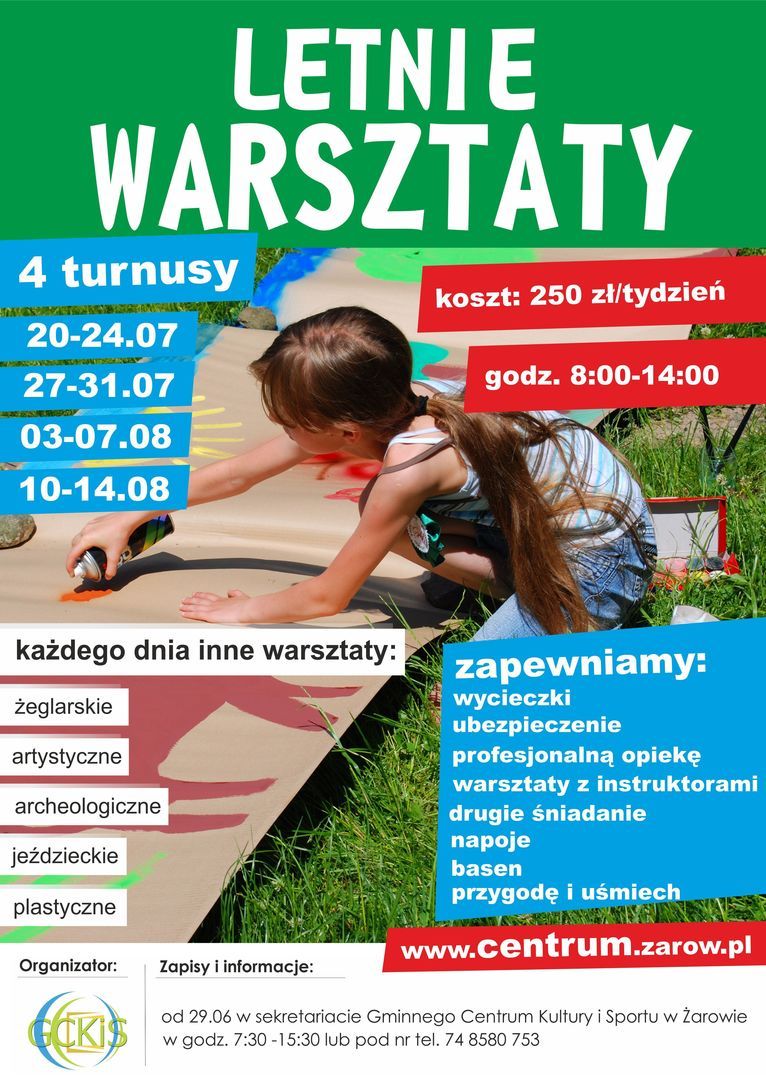Żarów: Letnie warsztaty