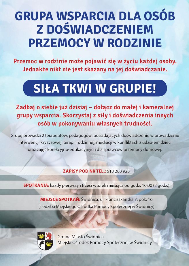 Świdnica: Grupa wsparcia
