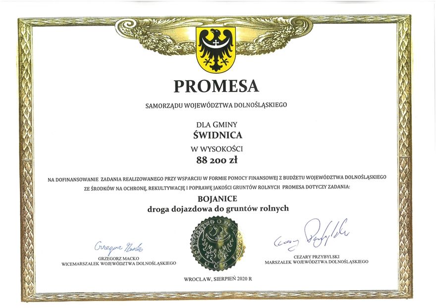 Bojanice: Do gruntów rolnych