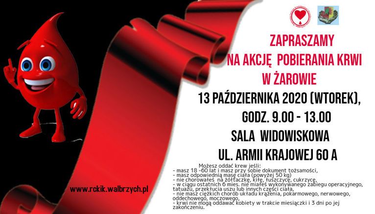 Żarów: Żarów też zbiera krew
