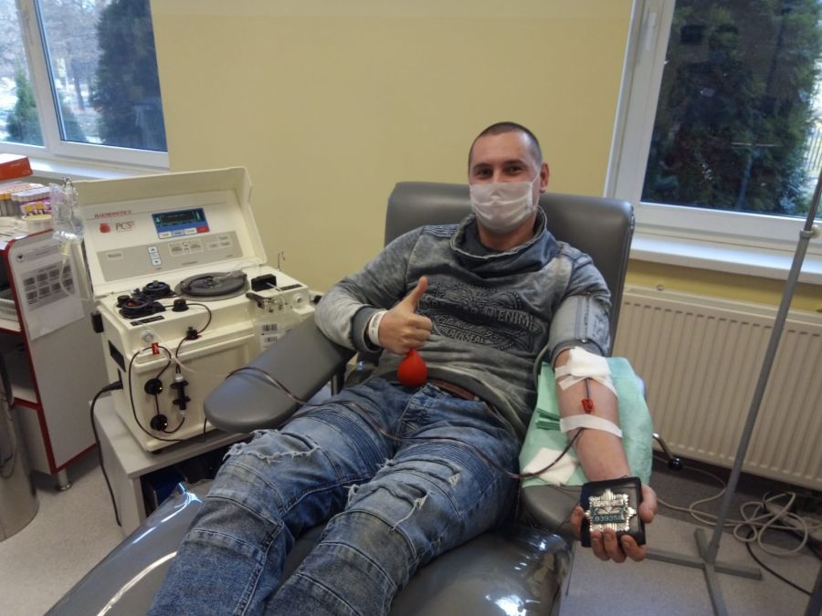 Strzegom: Oddał osocze