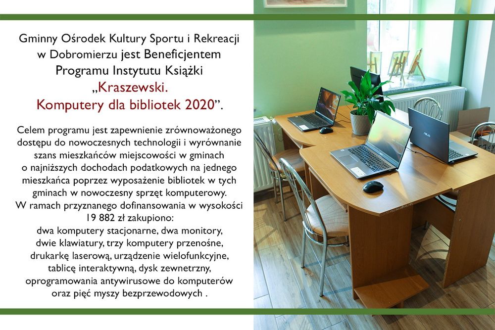 Dobromierz: Biblioteka ze sprzętem