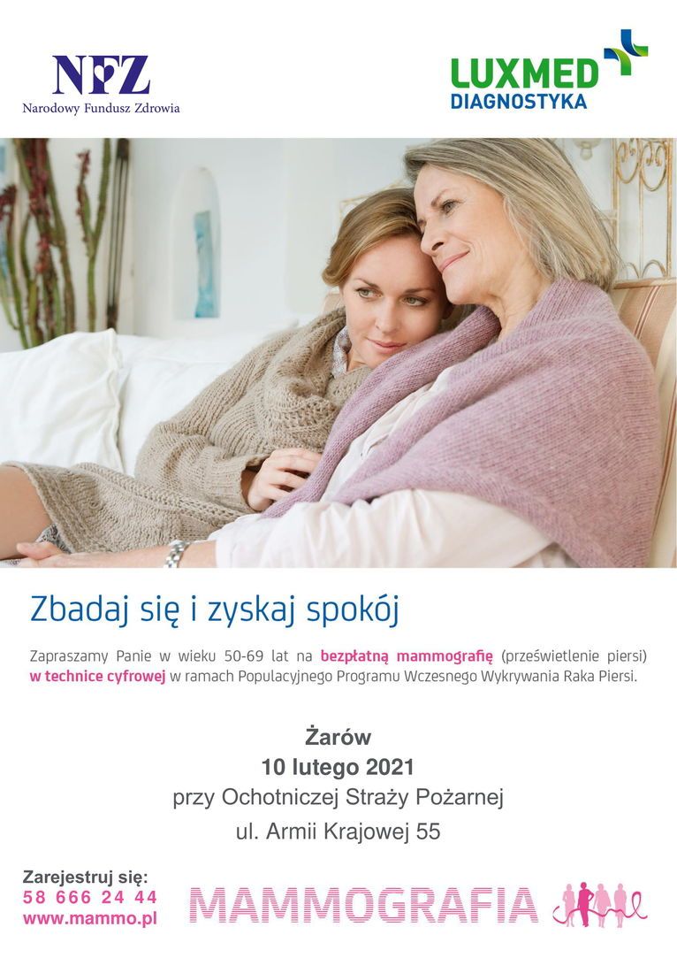 Żarów: Bezpłatna mammografia