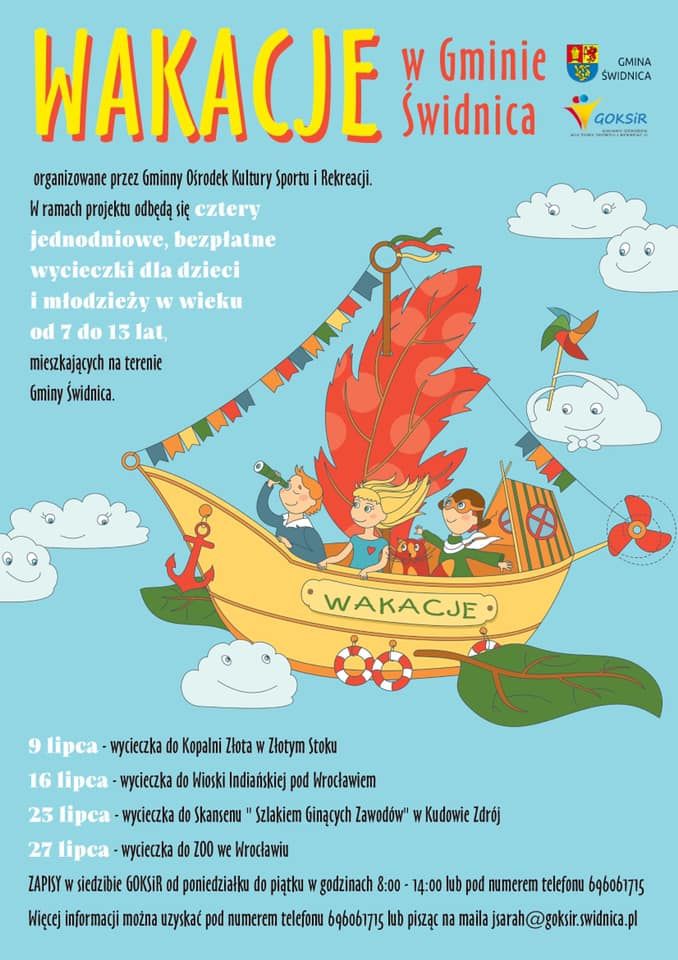 Gmina Świdnica: Wakacyjna oferta