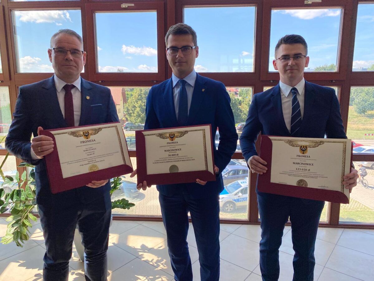 Gmina Marcinowice: Otrzymali promesy