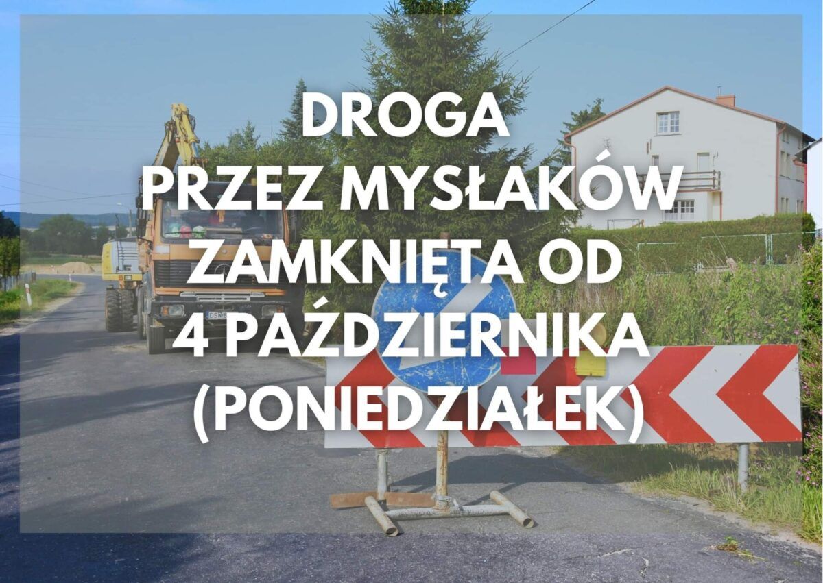 Mysłaków: Utrudnienia na drodze