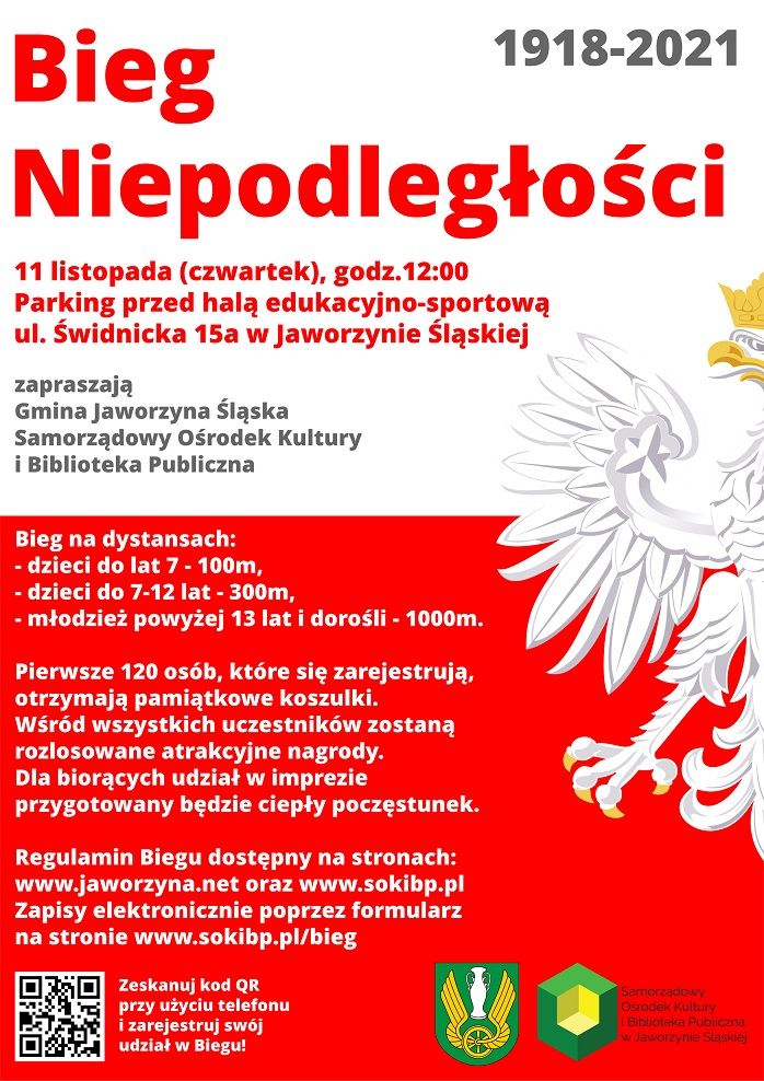 Jaworzyna Śląska: Pobiegną dla Niepodległej