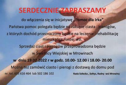 Mrowiny: Pomoc dla Irka