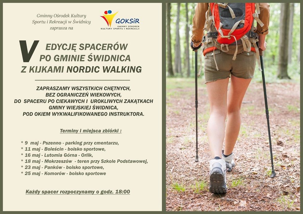 Gmina Świdnica: Spacer z kijkami