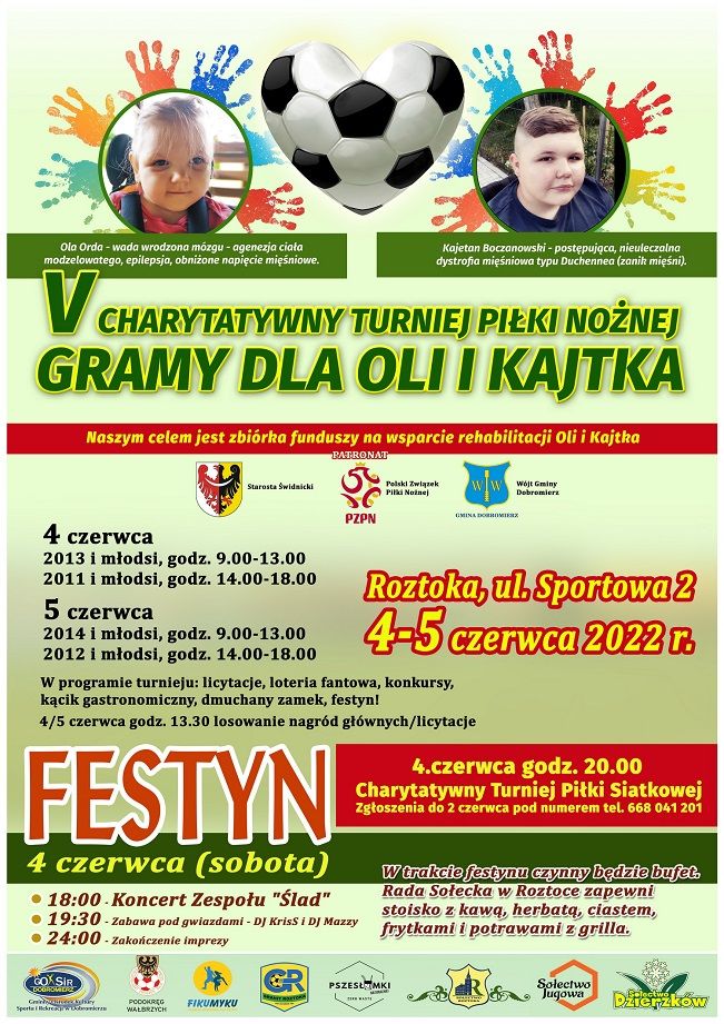 Roztoka: Zagrają dla Oli i Kajtka