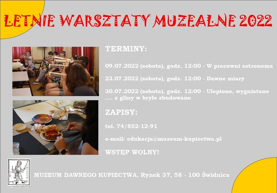 Świdnica: Letnie warsztaty muzealne