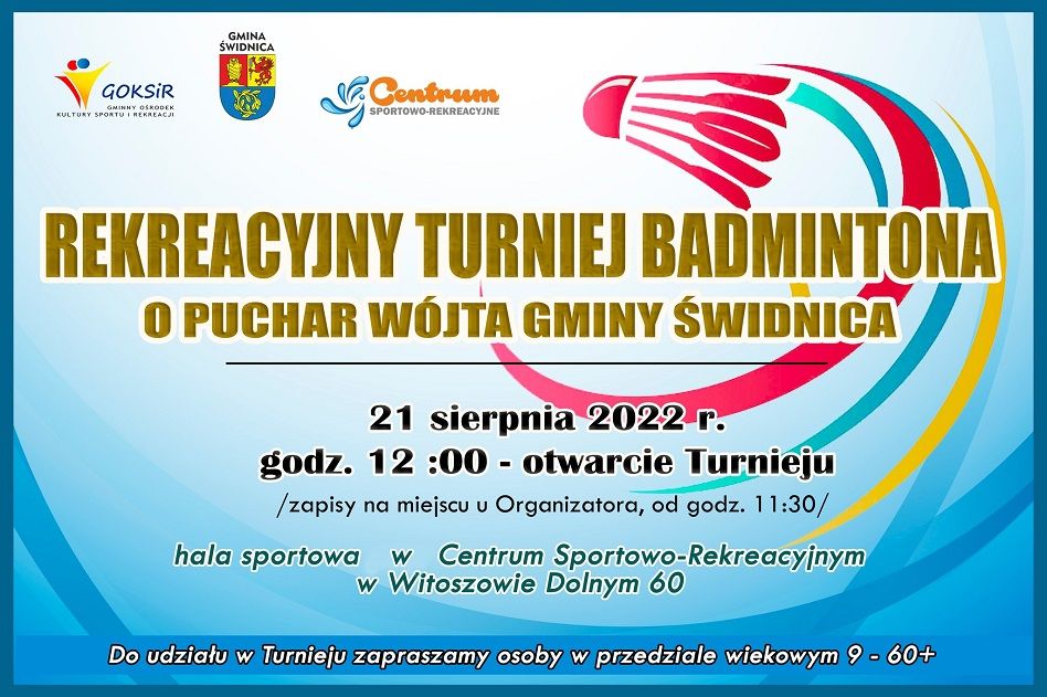 Witoszów Dolny: Zagrają w badmintona