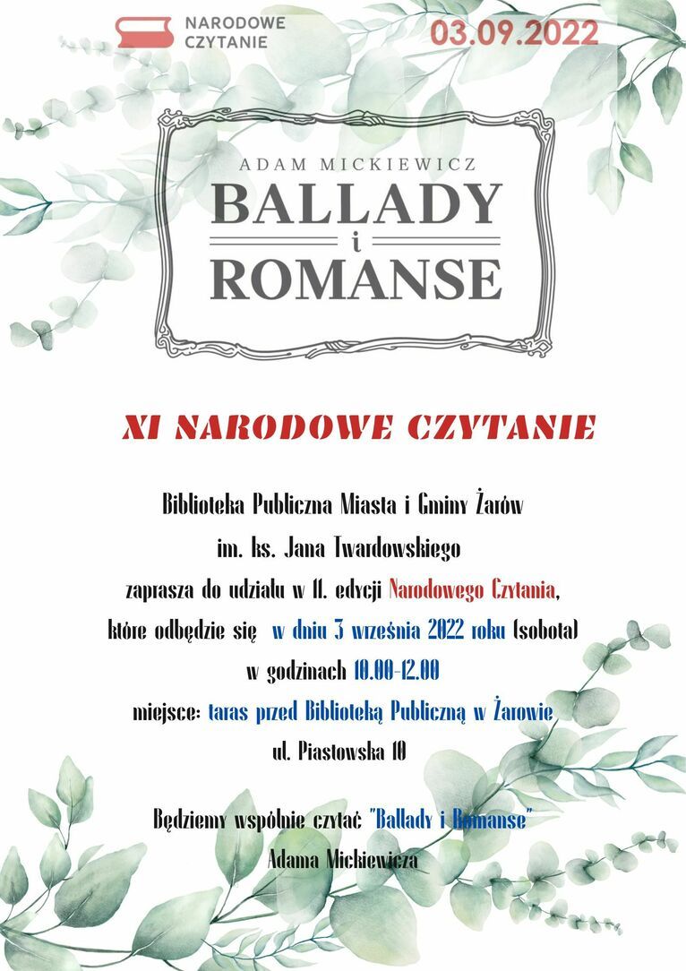 Żarów: Będą czytać