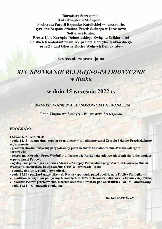 Rusko: Religijnie i patriotycznie