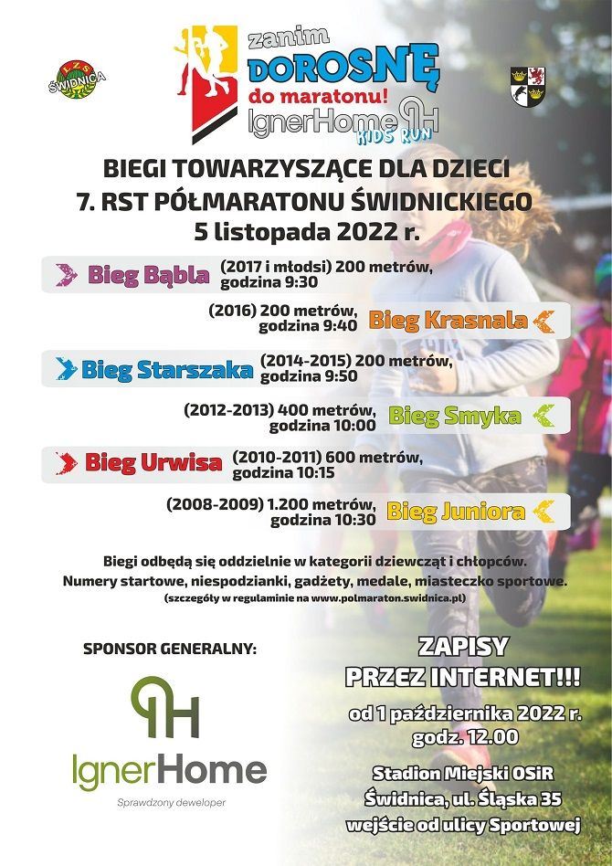 Świdnica: Dla najmłodszych biegaczy