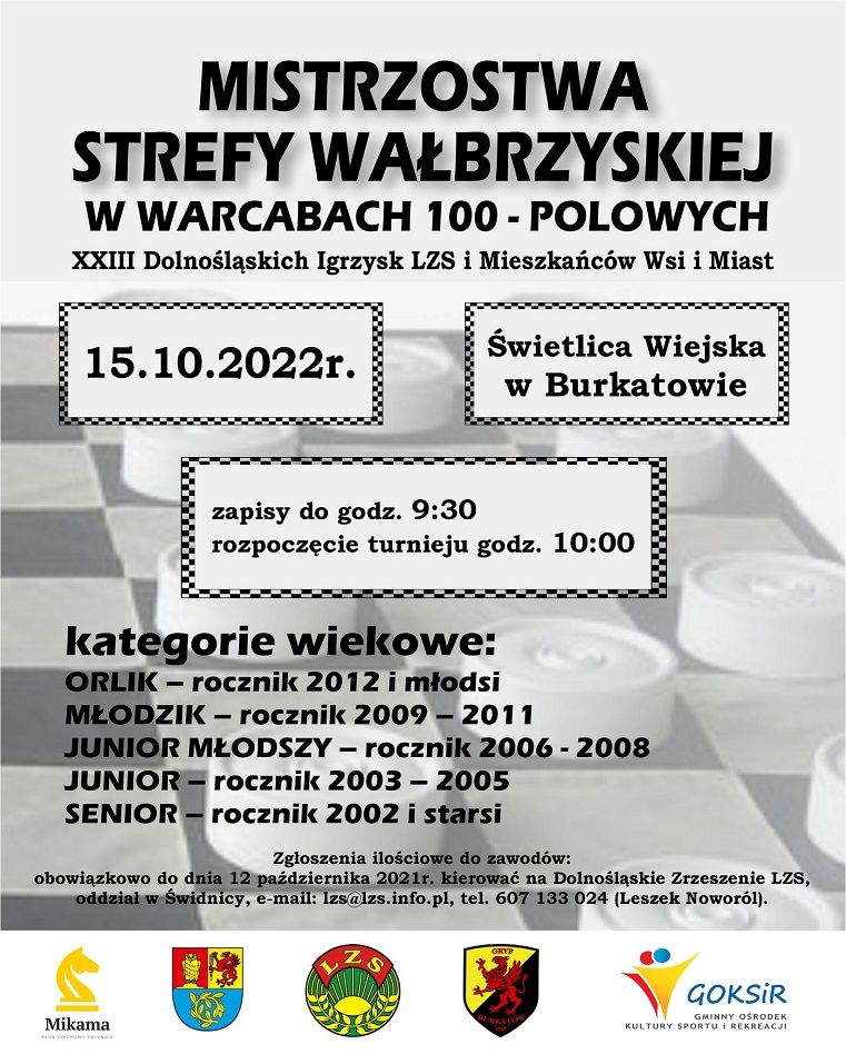 Burkatów: Warcaby 100–polowe
