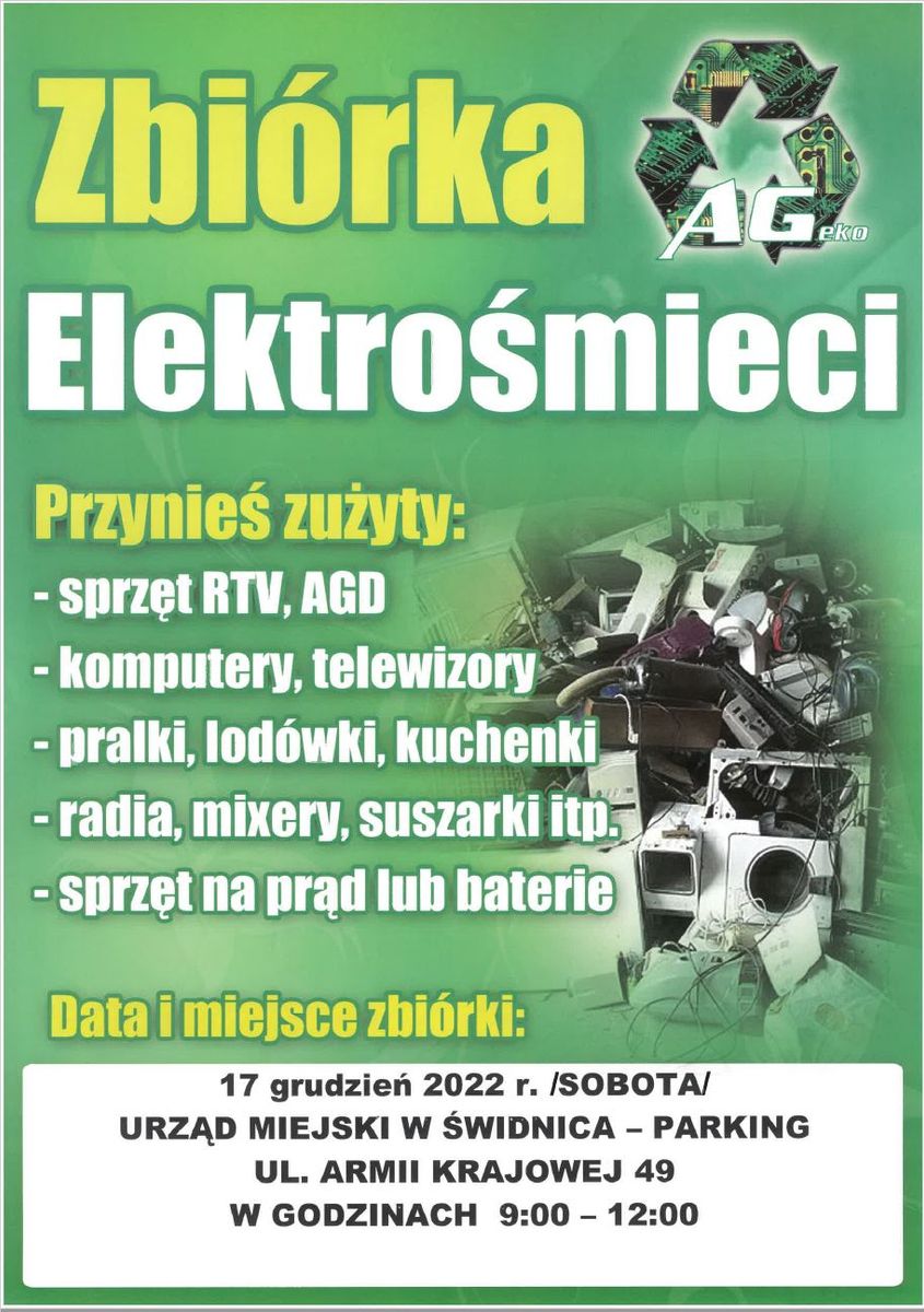 Świdnica: Zbiórka elektrośmieci