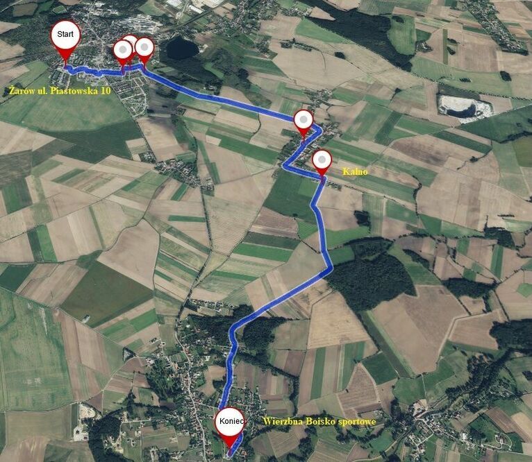 Gmina Żarów: Kilometry dla Żarowa