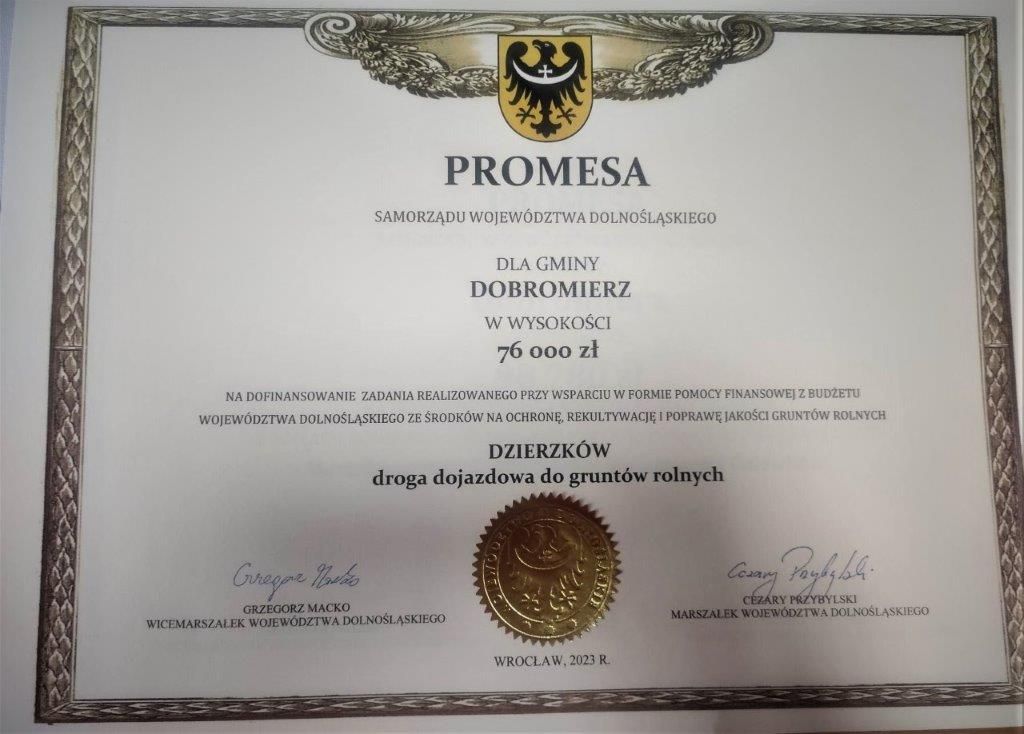 Dzierzków: Wyremontują drogę w Dzierzkowie