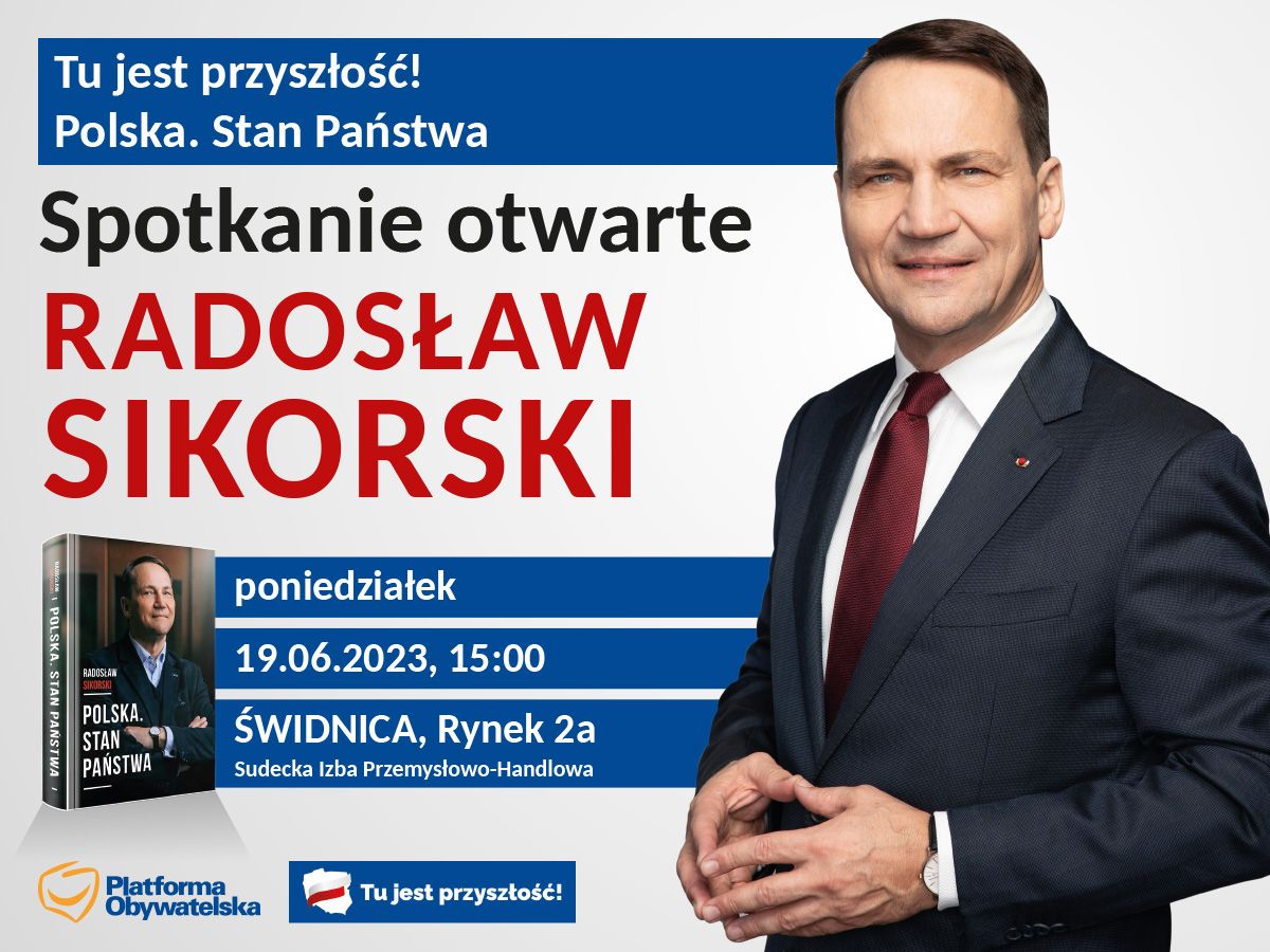 Świdnica: Radek Sikorski w Świdnicy