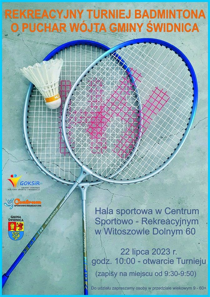 Witoszów Dolny: Zagrają w badmintona