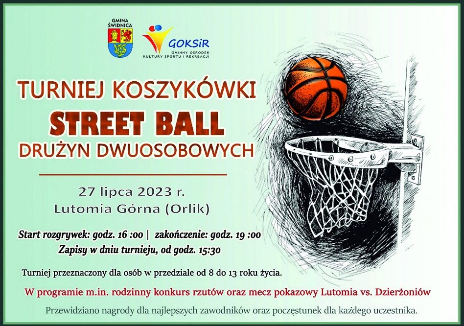 Lutomia Górna: Streetball na Orliku