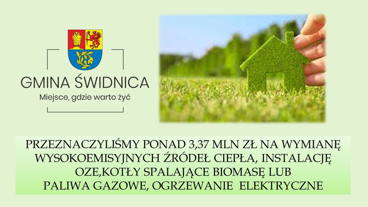 Gmina Świdnica: Inwestują w czyste powietrze