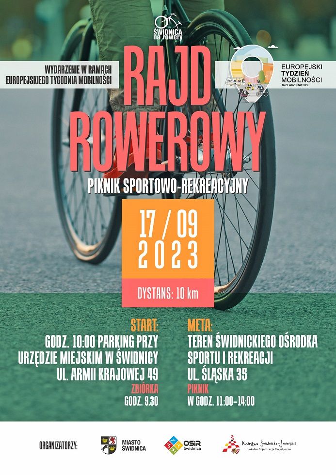 Świdnica: Zapisy na rajd rowerowy