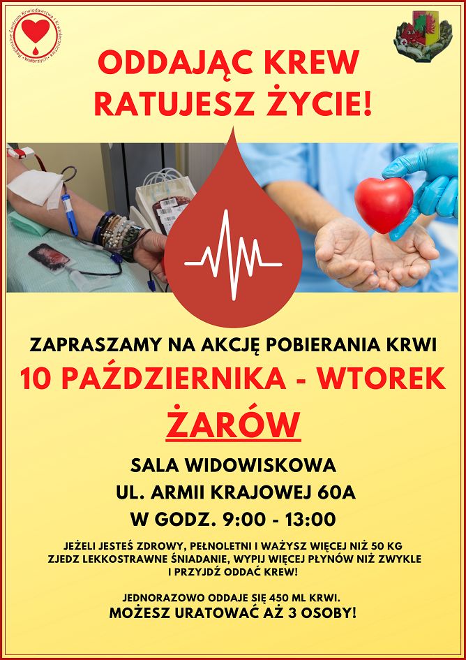 Żarów: Krew ratuje życie