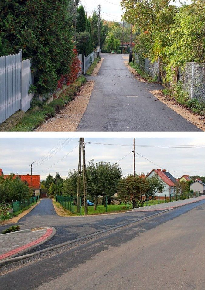 Borów: Borów z nowymi drogami