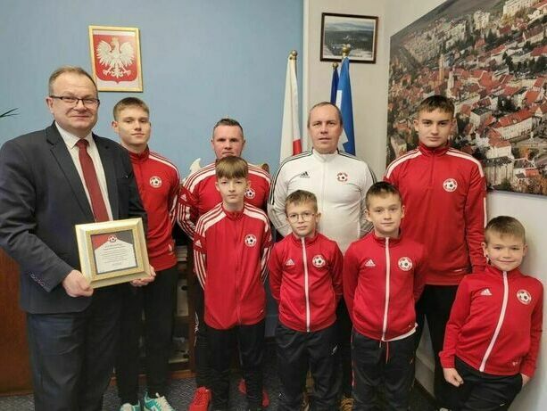 Świebodzice: Piłkarze u burmistrza