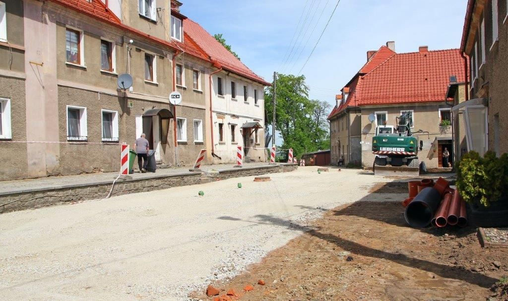 Dobromierz: Prace na Kościelnej w toku