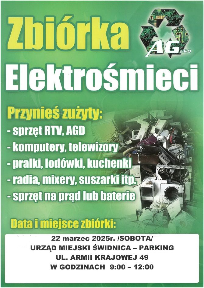 Świdnica: Marcowa zbiórka elektrośmieci