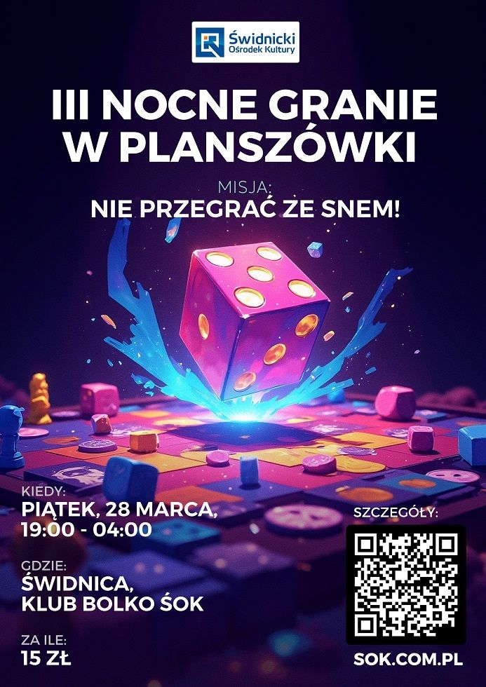 Świdnica: Nocne planszówki w Świdnicy